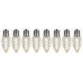 Warm White LED C-9 Lightbulbs - 25 Pack