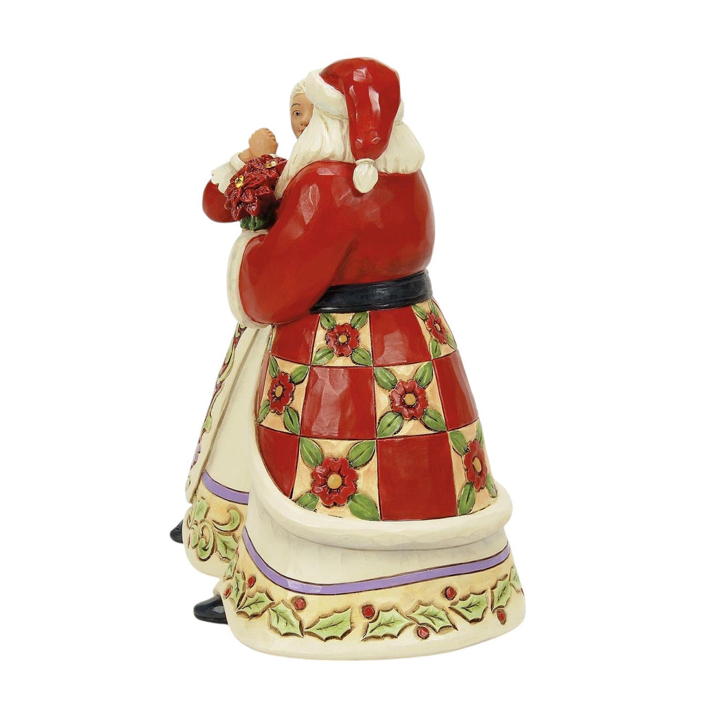 Santa and Mrs Claus Dancing Figurine