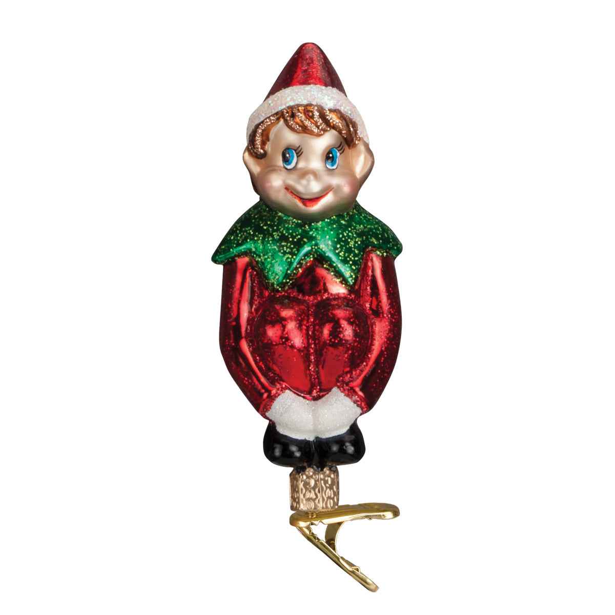 Old World Christmas Christmas Pixie With Clip
