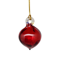 Egyptian Glass Mini Ornament - Christmas Red