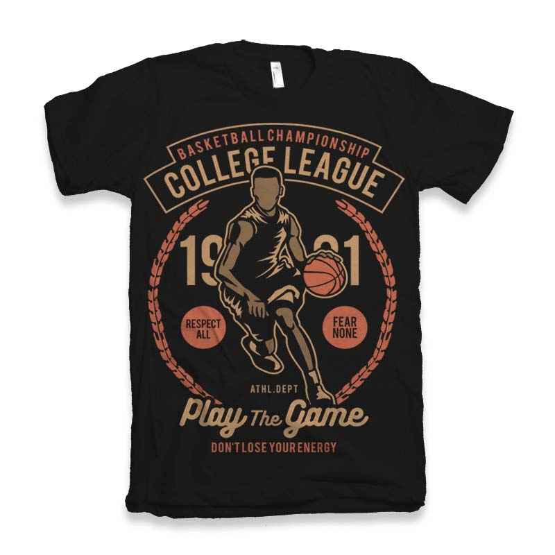 College League Men's Bamboo Viscose/Organic Cotton Short Sleeve Graphic T-Shirt
