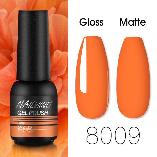 Colorful Glossy Gel Nail Polish 8ml Modern Permanent UV LED Nails Gel Luxury Fashion For Women and Girls Shine Design