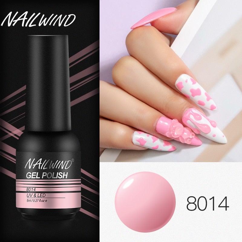 Colorful Glossy Gel Nail Polish 8ml Modern Permanent UV LED Nails Gel Luxury Fashion For Women and Girls Shine Design