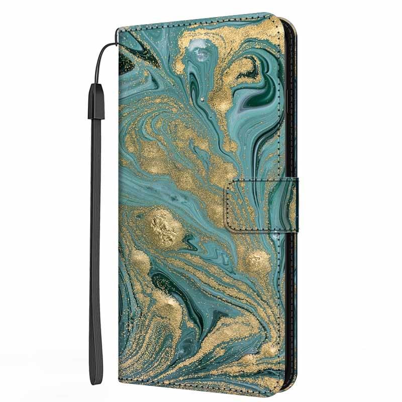 Colorful Marble Flip Leather Case For iPhone 11 12 13 Pro Max Cover iPhone12 Mini iphone12 iphone13 13pro Wallet Stand Marble Phone Covers Marble Flip Leather Phone Case Magnetic Kickstand Protective Cover