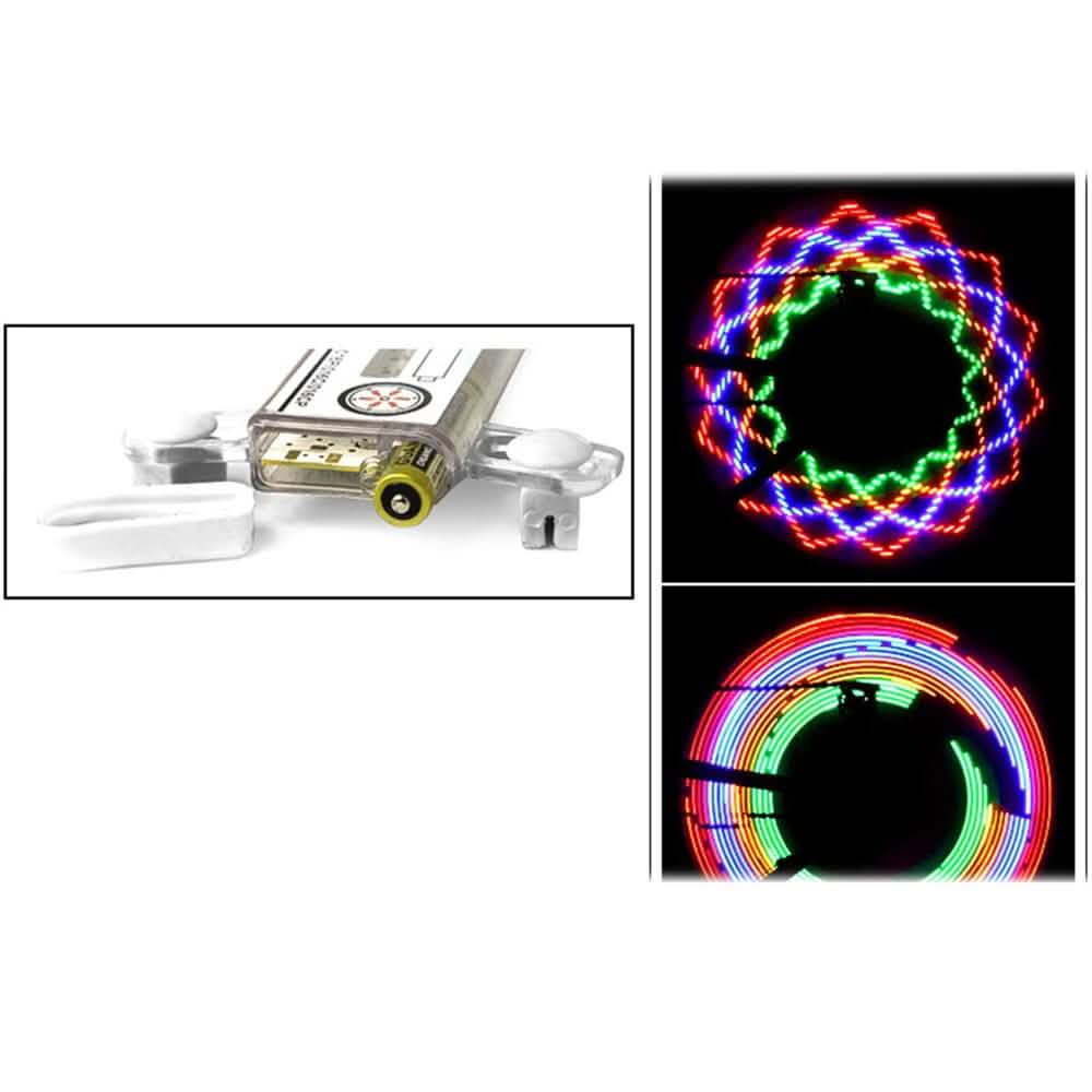 Colorful Rainbow 32 LED Wheel Signal Lights for Cycling Bikes Bicycles Outdoor