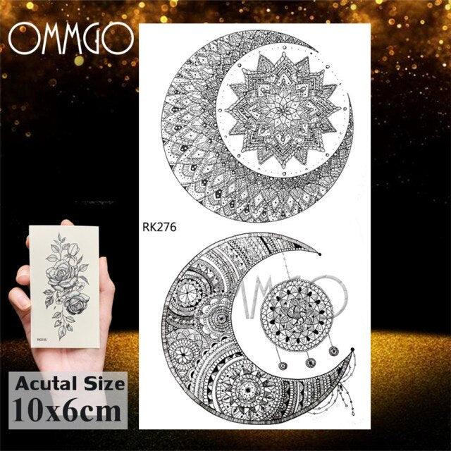 Colorful Tribal Tattoo Feather Temporary Tattoos Custom Waterproof Modern Tatoos Luxury Design
