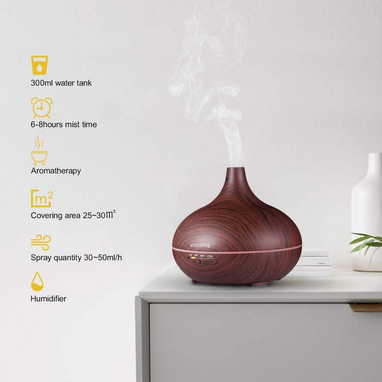 Cool Mist Humidifier Ultrasonic Aromatherapy Diffuser
