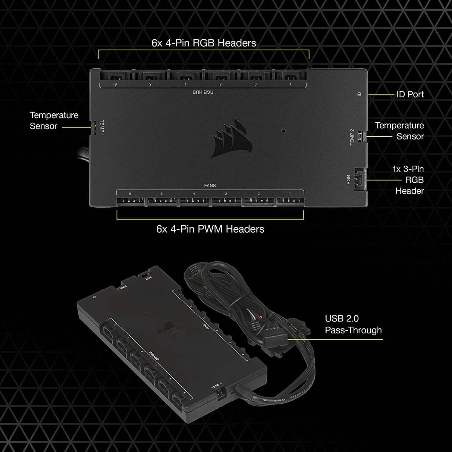 CORSAIR iCUE COMMANDER CORE XT, Digital Fan Speed and RGB Lighting Controller  (Refurbished)