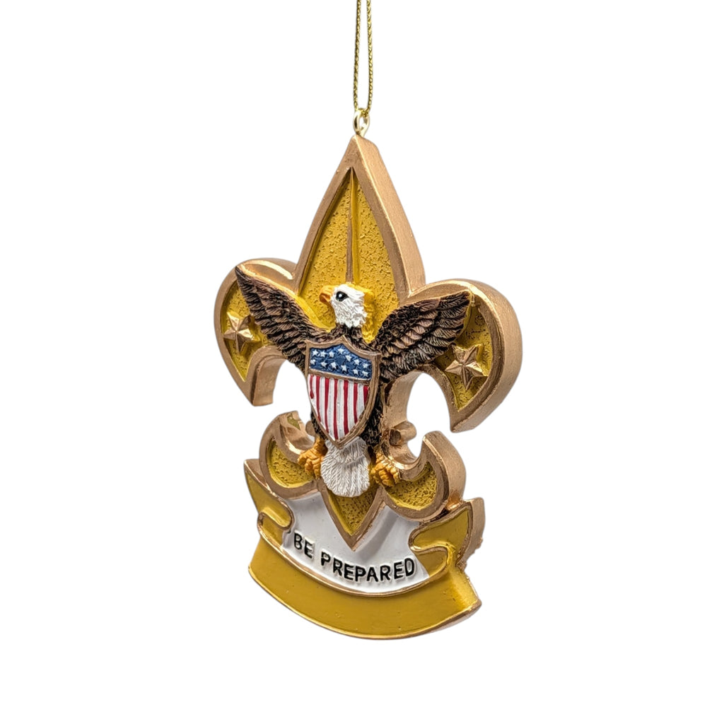 Boy Scout Shield Ornament - Fleur De Lis