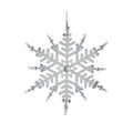 White and Silver Snowflake Ornaments