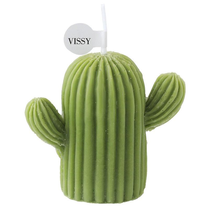Creative Handmade Cactus Candle Pack Cactus Candles Handmade Delicate Succulent Cactus Candles Flameless Tea Lights Candle Aromatherapy For Decor Birth Photo Props Aromatherapy Candle Ornaments Soy Wax Aromatherapy Small Candles Scented Relaxing Candles