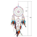 Creative Handmade Five-ring Dream Catcher Pendant Living Room Bedroom Decor Beautiful Hanging Ornament Elegant Wall Art Decoration For Windows Balcony Bedroom & Wedding Party Gift For Girls  Kids