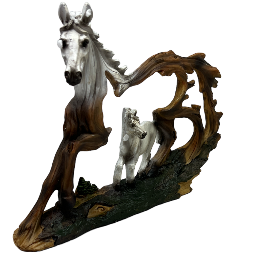 White Horse In A Horse Figurine