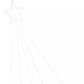 15" Electric Shooting Star with 16" Lighted tails