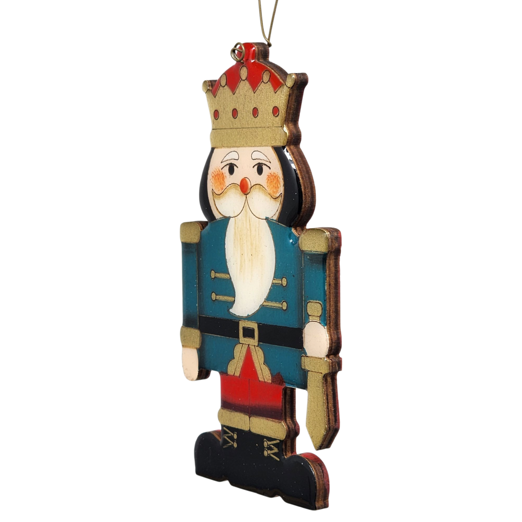 Regal Wooden Nutcracker - Green