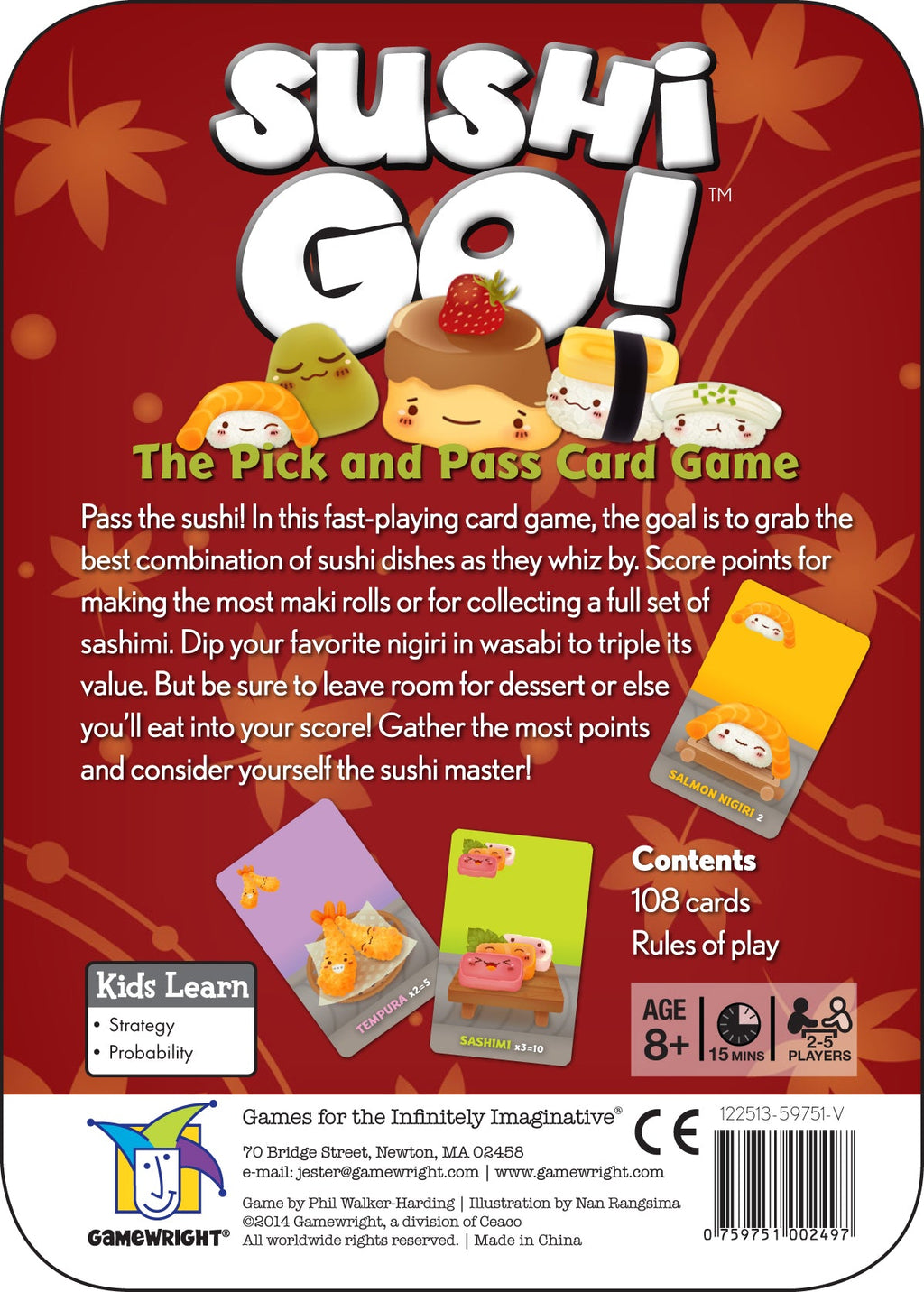 Sushi Go! – The Pick and Pass Card Game