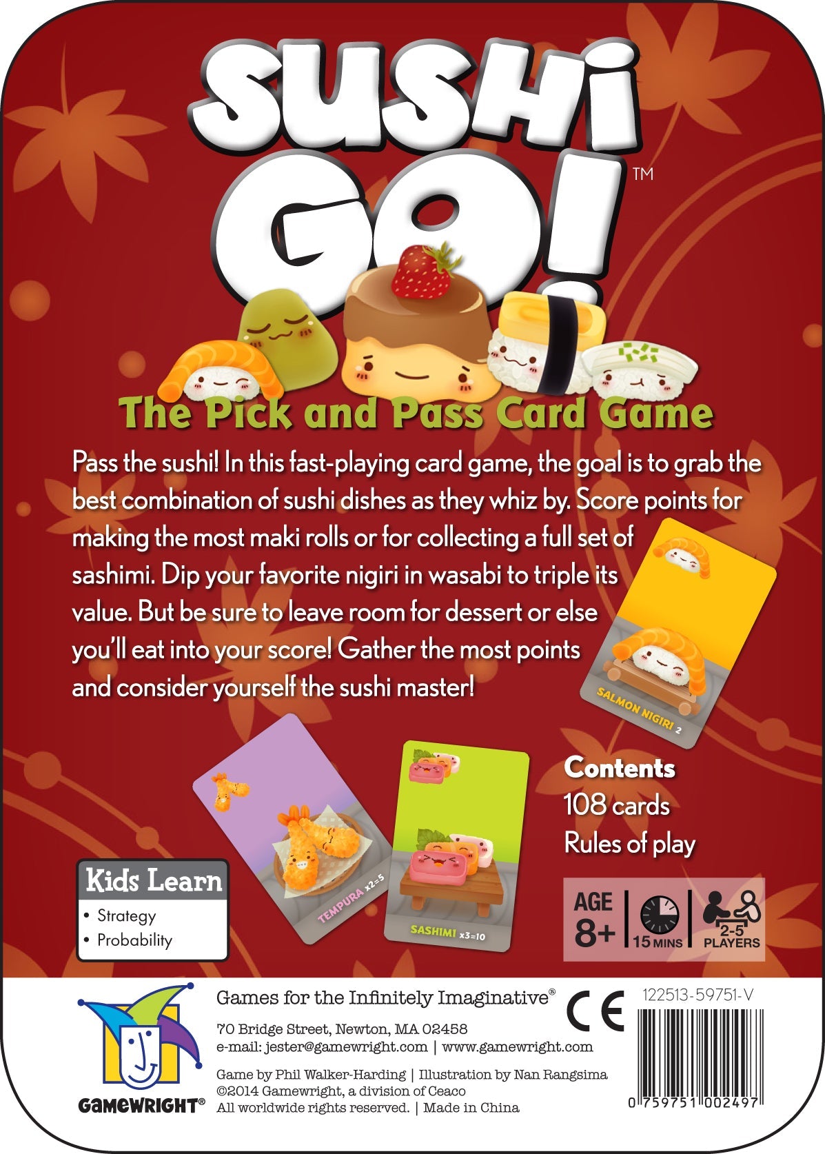 Sushi Go! – The Pick and Pass Card Game