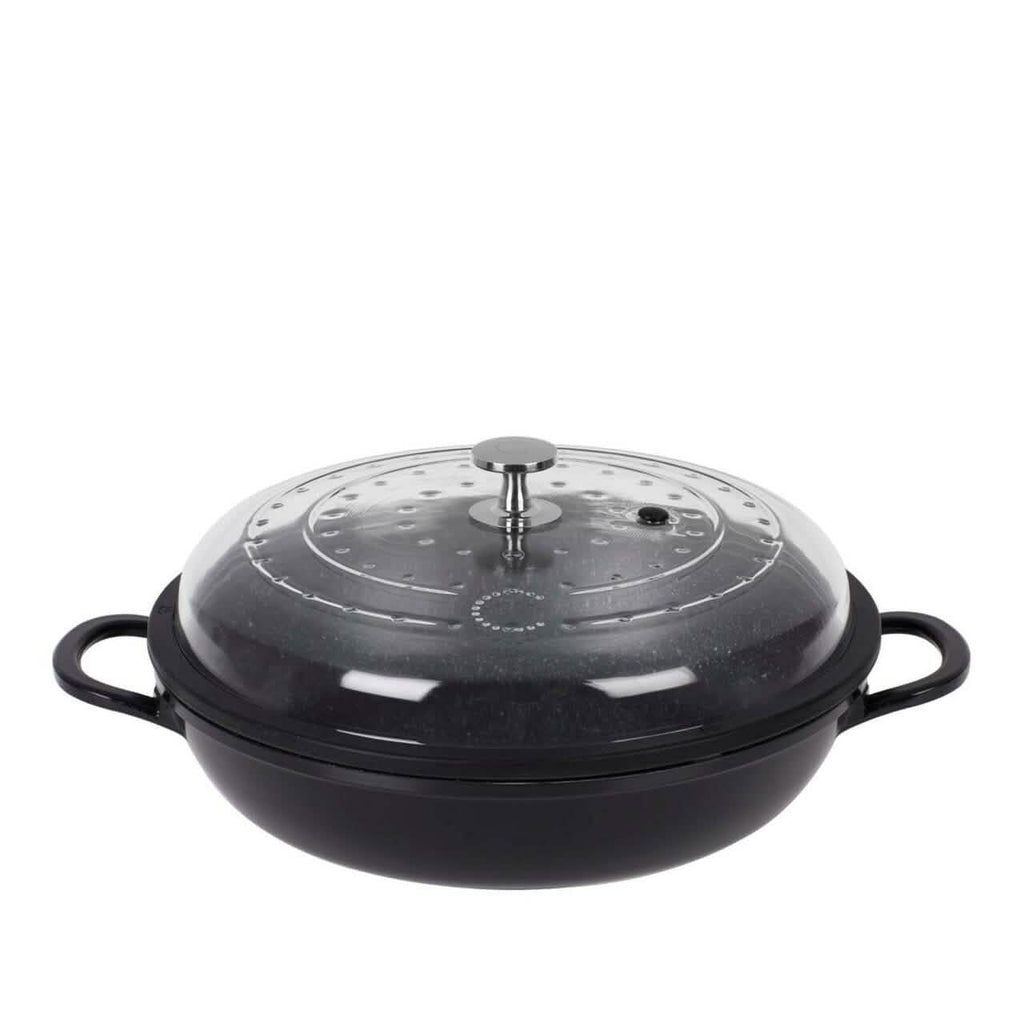 Curtis Stone 4-Quart Cast Aluminum Pan with Glass Lid (Refurbished)