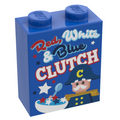 Red, White & Blue Capt. Clutch Cereal (1 x 2 x 2 Brick)