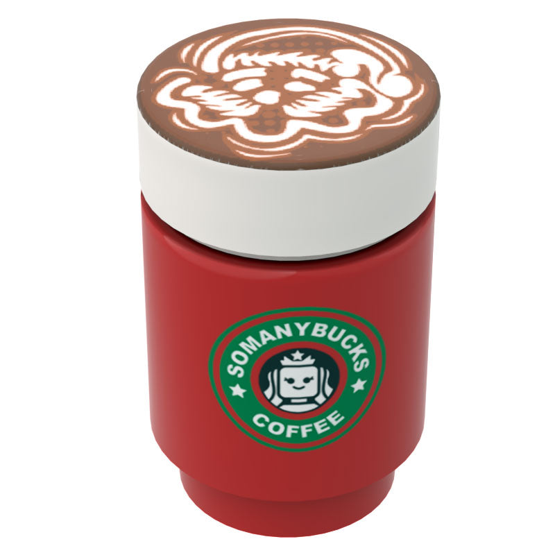 Somanybucks Christmas Coffee Cup w/ Santa Foam