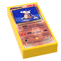 Bone Helmet - Pocketball Card (1x2 Tile) for Minifigs