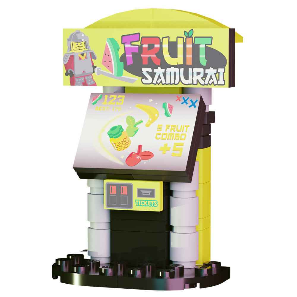 Fruit Samurai Arcade Building Set made using LEGO parts - B3 Customs