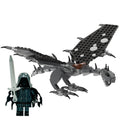 Fell Beast w/ Ringwraith Minifig Building Set made using LEGO parts - B3 Customs