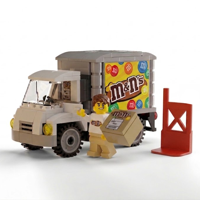 Peanut Candy Delivery Truck with Minifig