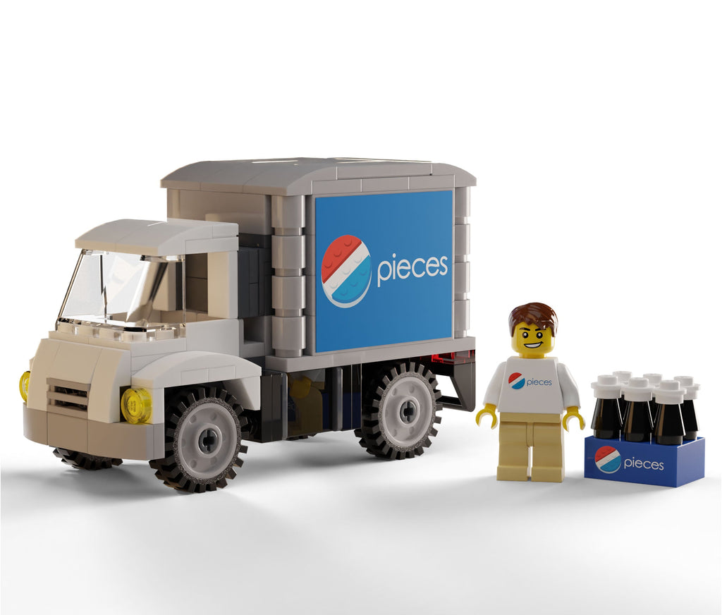 Pieces Soda Delivery Truck with Minifig