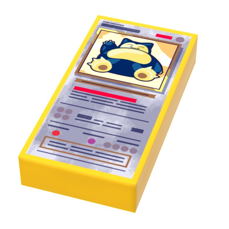 Sleepy Giant - Pocketball Card (1x2 Tile) for Minifigs