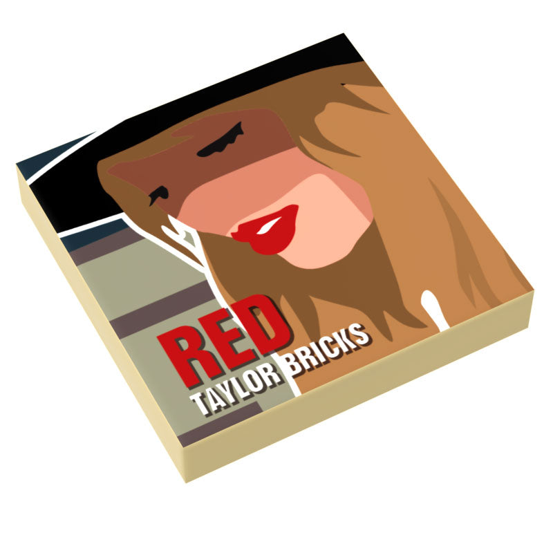 Taylor Bricks RED Music Album Cover (2x2 Tile)