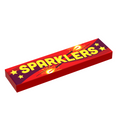 Sparklers for Minifig Fireworks (1x4 Tile), 4th of July