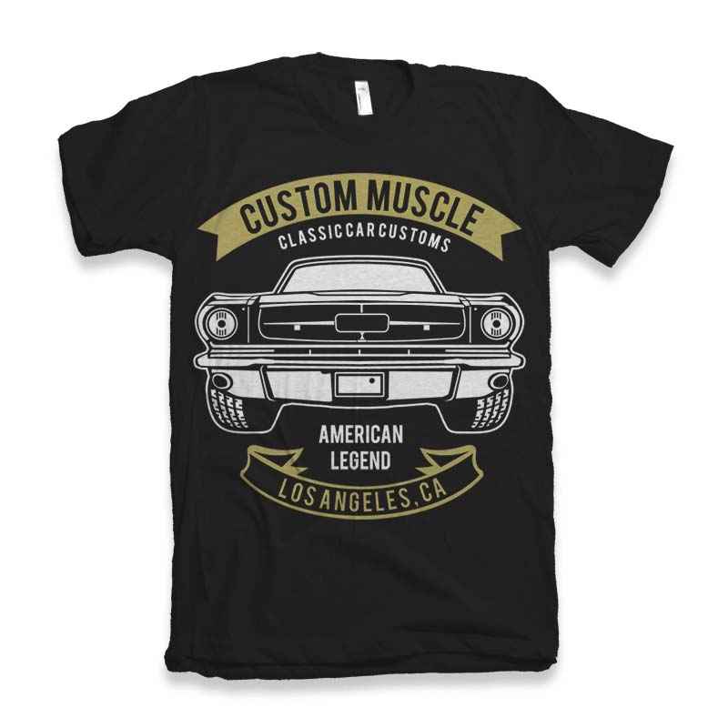 Custom Muscle Men's Bamboo Viscose/Organic Cotton Short Sleeve Graphic T-Shirt