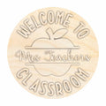 Unfinished Wood Custom Name Classroom Sign Kit | Wood Craft Cutouts | 1/4" Thick |