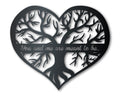 Custom Metal Heart Tree Wall Art - Metal Sign - 14 Color Options - Valentine's Day - Wedding - Anniversary