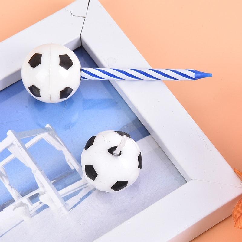Cute Soccer Ball Football Candles For Birthday Party Kid Football Cake Candles Birthday Candles Soccer Candles Cupcake Toppers Cake Decorating Supplies Decor Wedding Garden Decoration Party Cake