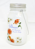 7 Inch Lighted Frosted Glass Jar -