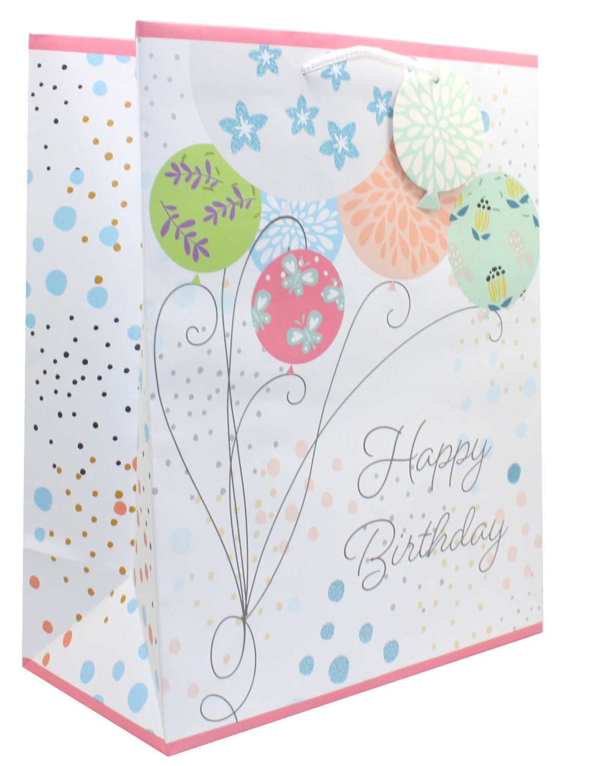 Happy Birthday Balloons Medium Gift Bag