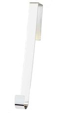 Shiny Metal 12 Inch Over the Door Wreath Hanger - Silver