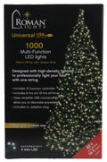 USB powered 1000 Superbright LED (82 foot) Green Wire Multifunction Lights with Timer - Warm White