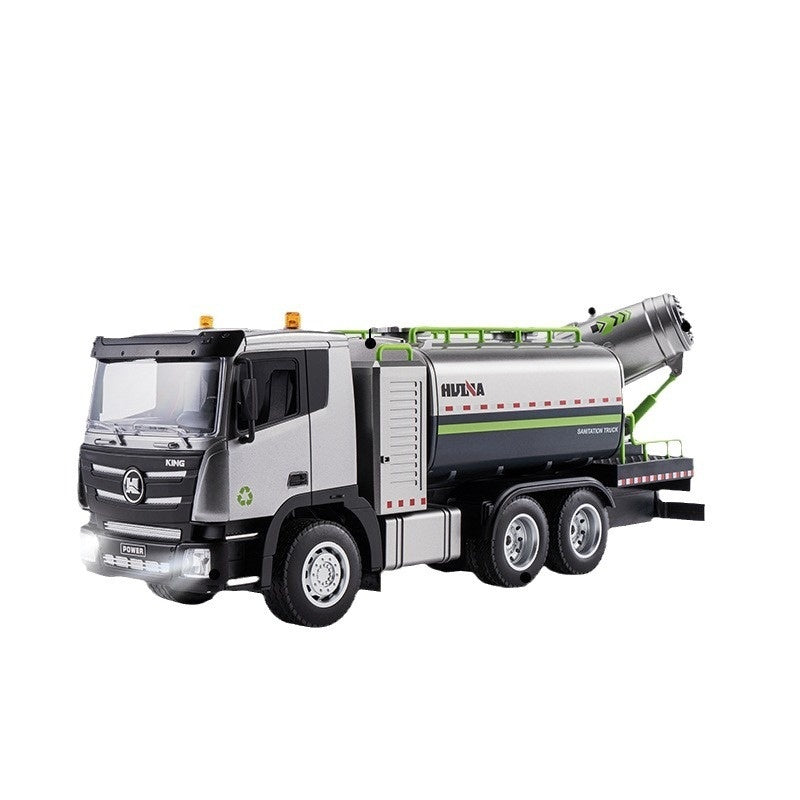 Alloy Remote-control Mist Cannon Truck Electric Construction Vehicle Toy