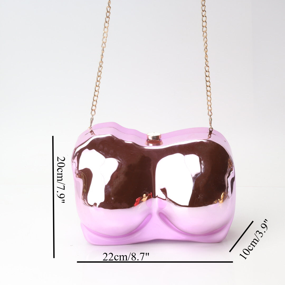 Elegant Irregular Acrylic Shaped Bag – Stylish evening Clutch Purse Perfect for Parties