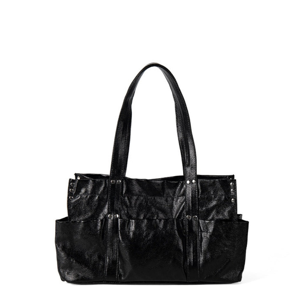 Stylish Metallic Hobo Tote Purse - Summer Design Large Capacity Multi-Compartment Shoulder Bag for Women