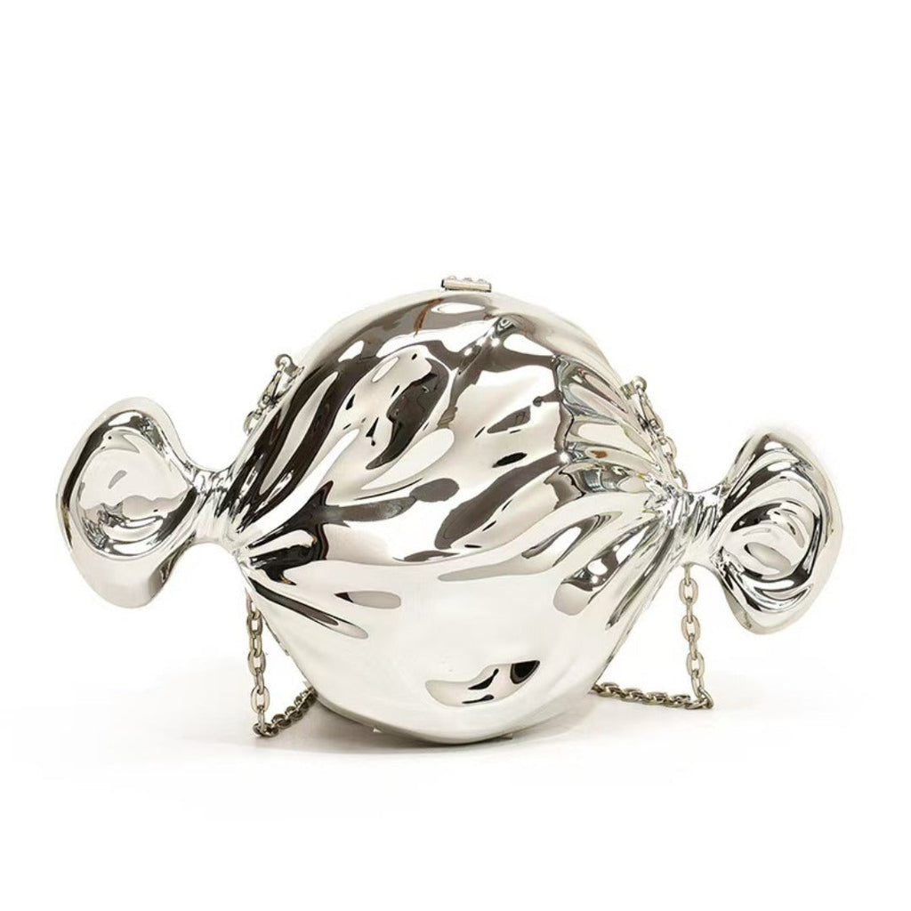 Vintage Candy Styling Glossy Mirror Bag – Mini Purse for Lipstick & Makeup, Perfect Party Purse, Prom Bags Clutch