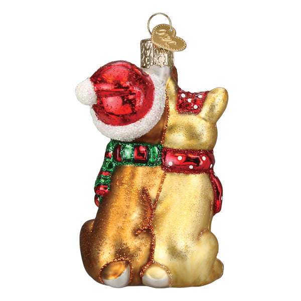 Rudolph And Clarice Glass Ornament