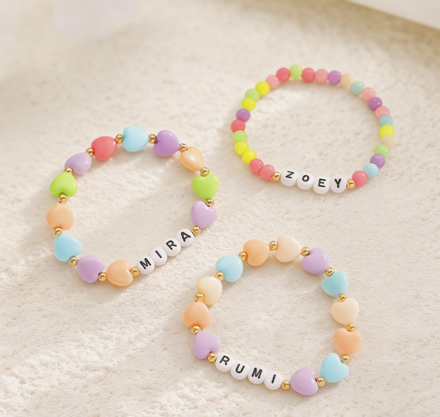 K-POP Girl Group Fandom Beaded Bracelet Set