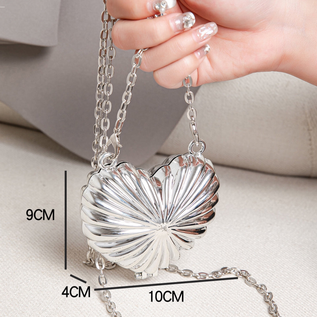 Heart Shaped Mini Purse, Evening Bags for Women Formal, Clutch Purse