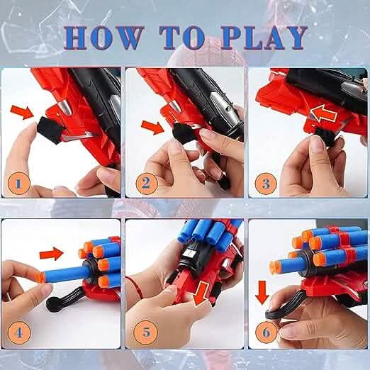 Dart Spider Gloves Web Shooter Toy Set