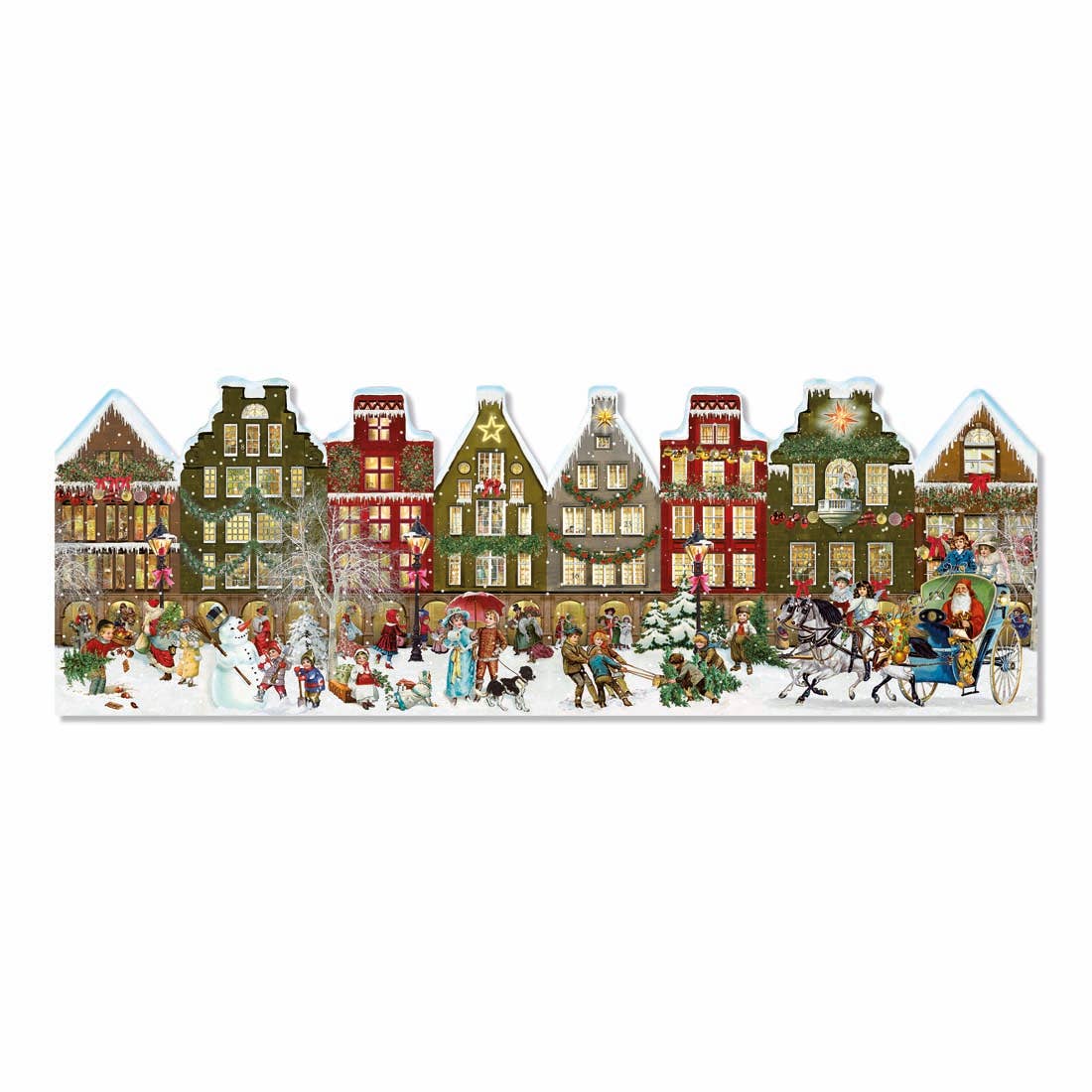 Free Standing Victorian Street Advent Calendar