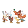 Bird Figurines for Nativity Scenes - Set of 12 - 5 Inch Scale